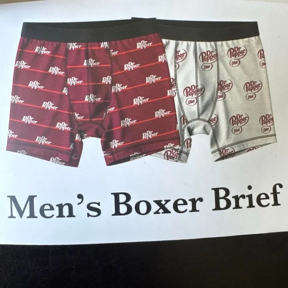 Men's Dr. Pepper Boxer Brief 36-38